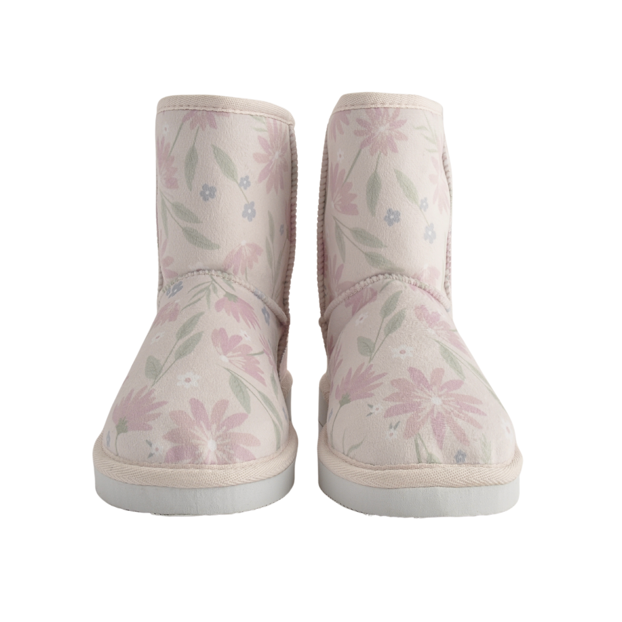 Printed Slipper Boots - Blushing Flora Size M